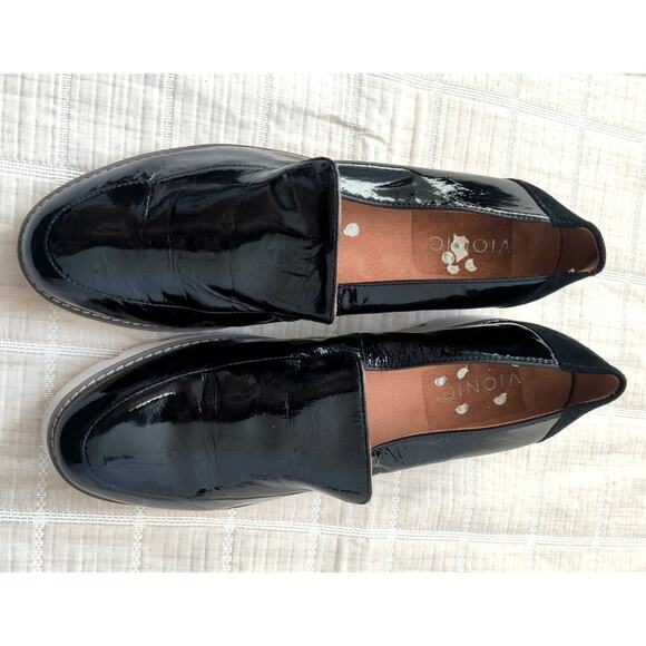 Vionic Black Patent Leather Loafers - Picture 8 of 9